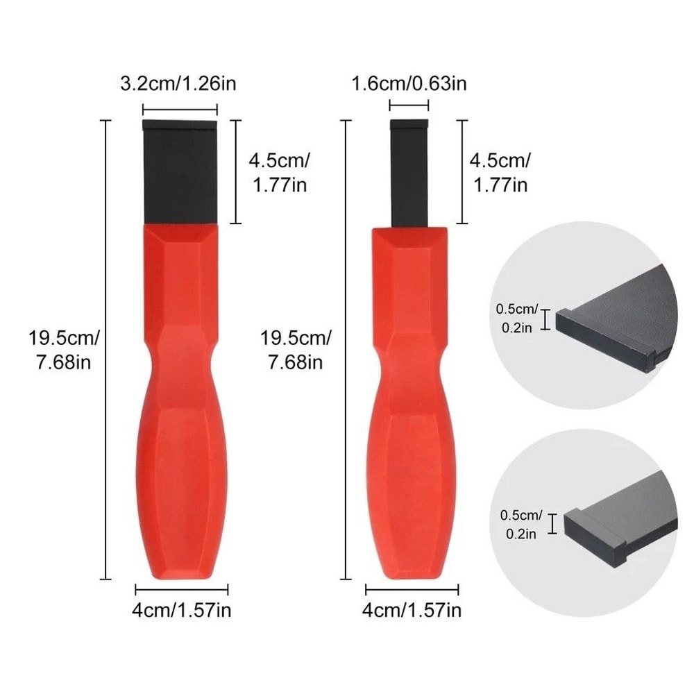 Professional Gasket Remover Tool Tungsten Carbide Scraper For Engine Rust Glue Clean Dual Blade 24