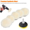 Car Buffing Pads Kit Foam Polisher Set Polishing For Drill Sponge Kit Waxing Pads 2
