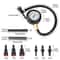 Quick Connectors Fuel Injection Pressure Tester Gauge Set For Cars Dual Scale BatteryFree 7