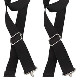 adjustable bimini top straps with loop, tie down webbing, snap hooks, marine hardware