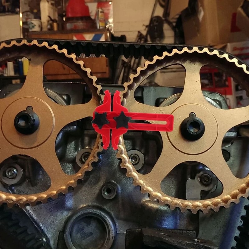 Dual Camshaft Locking Tool Timing Sprocket Gear Kit Car Engine Cam Clamp Kit Adjustable Locking Too 0