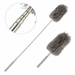 extendable adjustable microfiber feather duster, household cleaning tool, strong adsorption brush