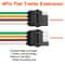 Trailer Wire Extension AWG Copper Wiring Harness DustProof Plug Connector For Trailers ATV Boat And 3