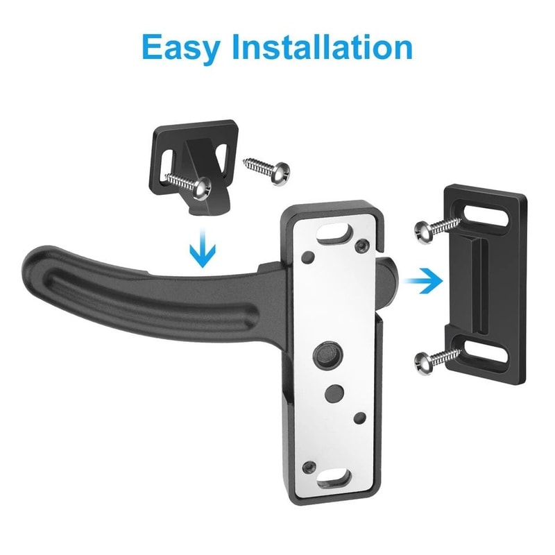 Aluminum RV Screen Door Latch Right Handle Kit For Travel Trailer Motorhome Camper Replacement 2
