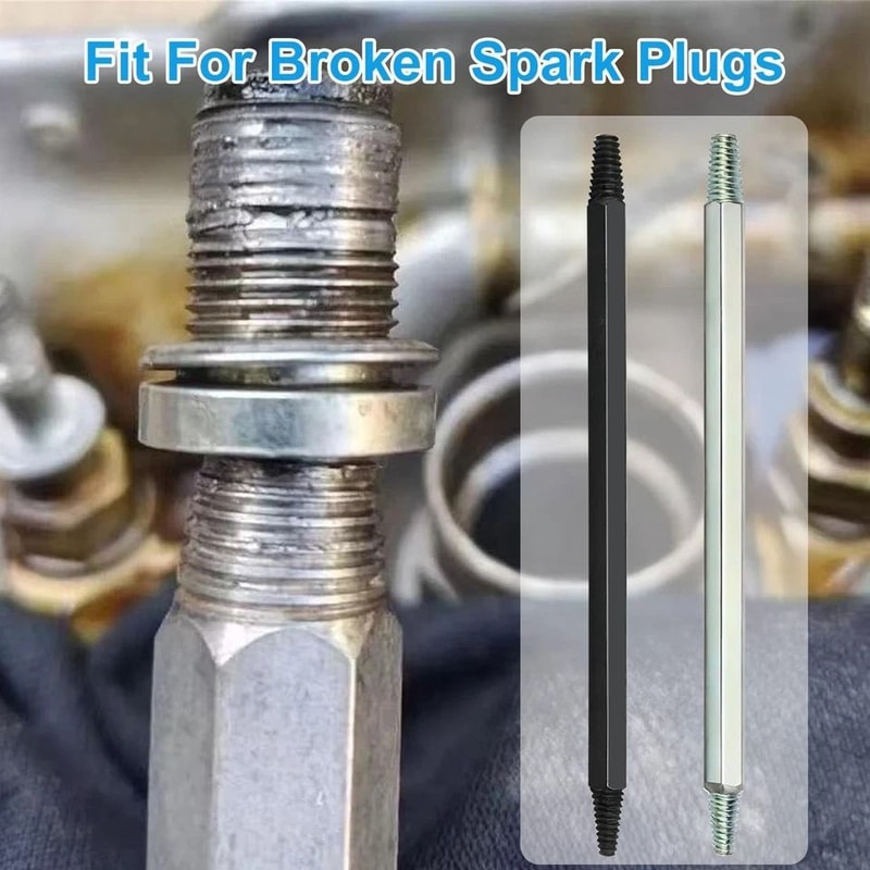 Broken Spark Plug Removal Tool LeftHand Thread Spark Plug Extractor Alloy Steel Tap Extractor 3