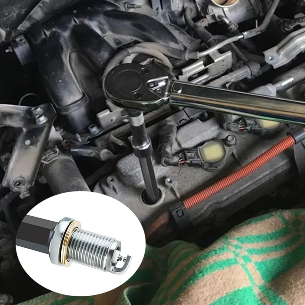 Broken Spark Plug Removal Tool LeftHand Thread Spark Plug Extractor Alloy Steel Tap Extractor 5