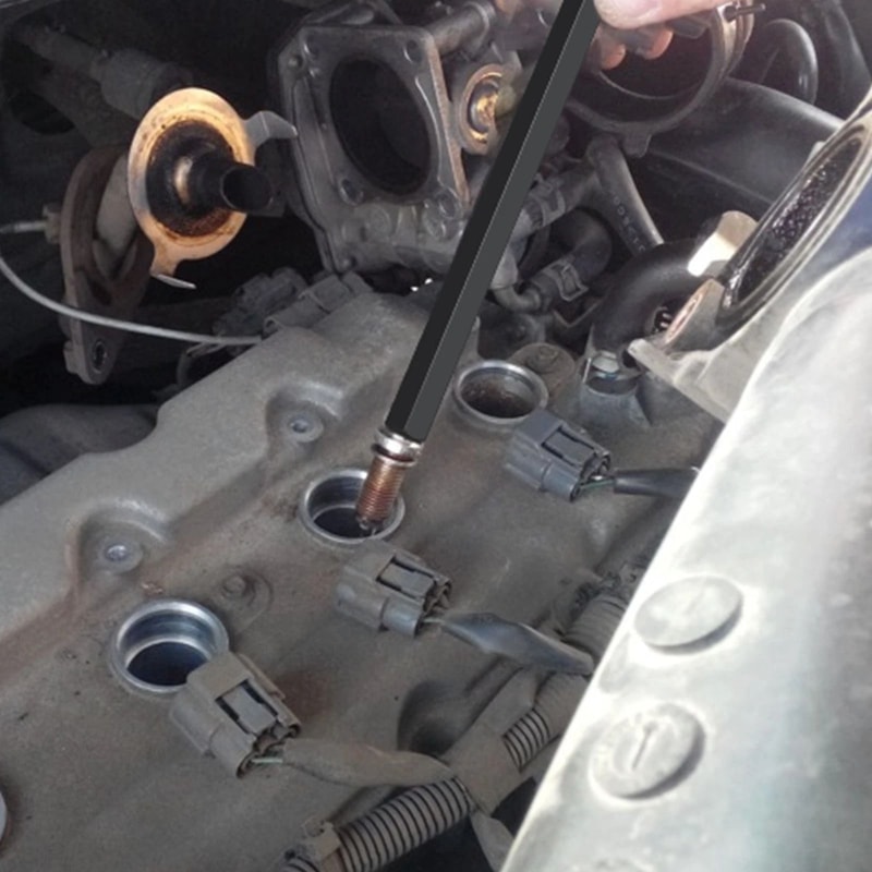 Broken Spark Plug Removal Tool LeftHand Thread Spark Plug Extractor Alloy Steel Tap Extractor 6