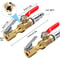 Brass LockOn Air Chuck Tire Inflator Portable Nozzle With NPT Quick Connect Fast Inflate Deflate F 6