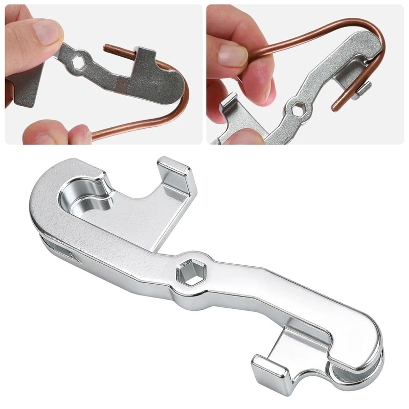 Manual Brake Line Tube Bender 5mm Steel Fluid Line Pipe Bender Compact Tool For Automotive Brake Re