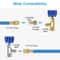 SelfSealing Puncture Can Tap Valve Kit Quick Coupler Adapter Core Remover For Automotive Air Condit 2