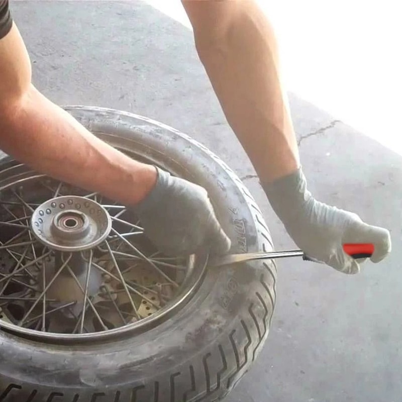 ExtraLong Tire Iron Spoons Set Steel Lever Bar For Motorcycle Bike ATV Scooter Durable RimFriendly 5