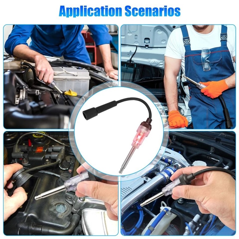 Ignition System Spark Plug Tester, Engine In-Line Coil Diagnostic Tool for Quick Troubleshooting