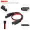 Heavy Duty Polarized Power Cable Connectors Quick Disconnect AWG Red Black SAE Molded For Batterie 5