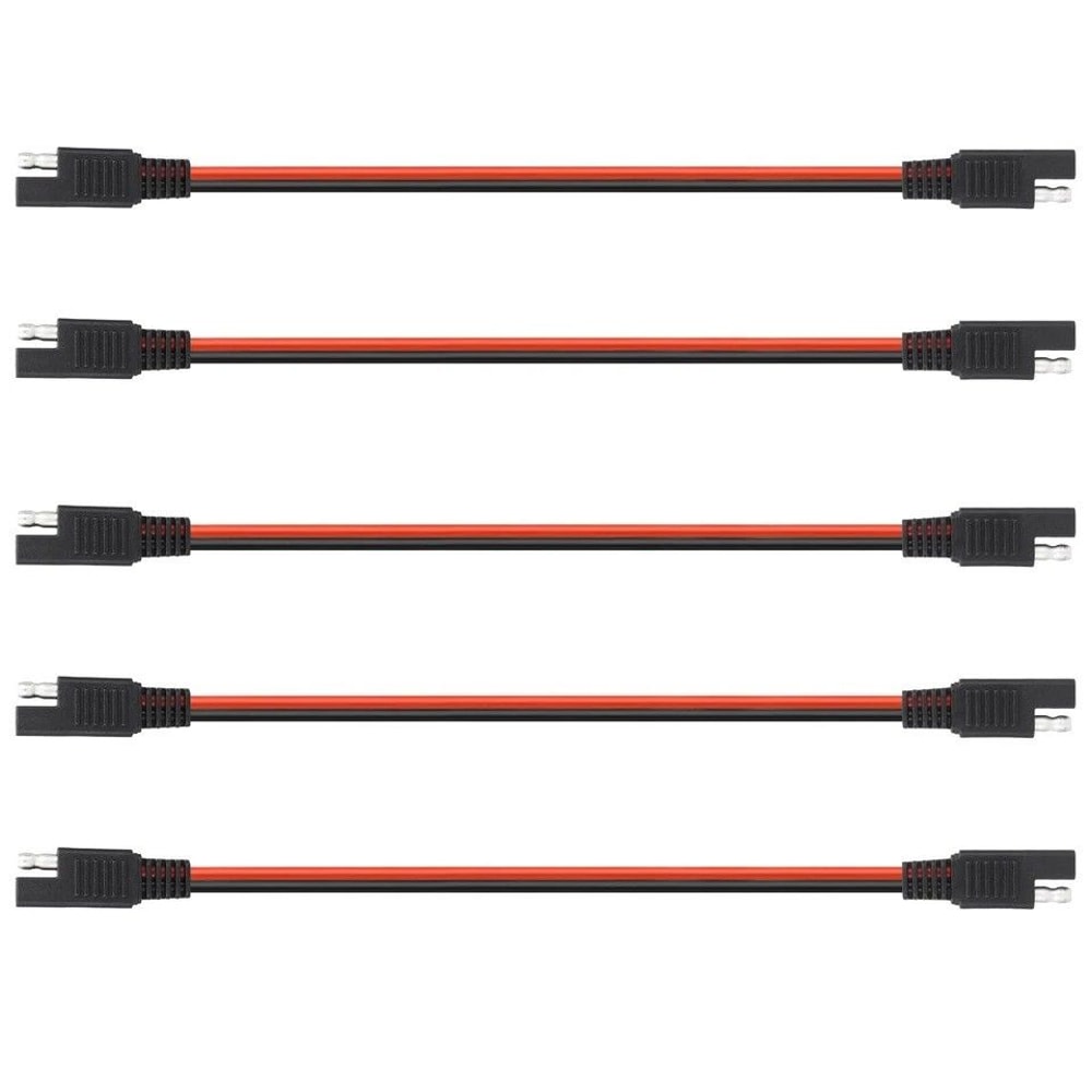 Heavy Duty Polarized Power Cable Connectors Quick Disconnect AWG Red Black SAE Molded For Batterie 0