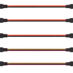 heavy duty polarized power cable connectors, quick disconnect, awg, red & black, sae molded for batteries