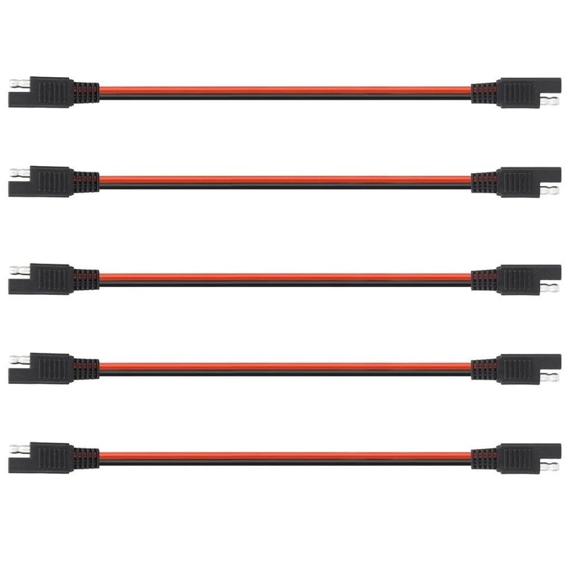 Heavy Duty Polarized Power Cable Connectors Quick Disconnect AWG Red Black SAE Molded For Batterie 0