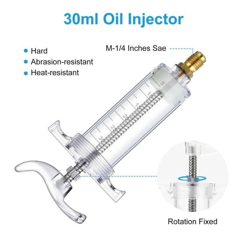 Oil Dye Injector Quick Coupler Connector Ideal For Air Compressors HVAC Automotive Systems 2