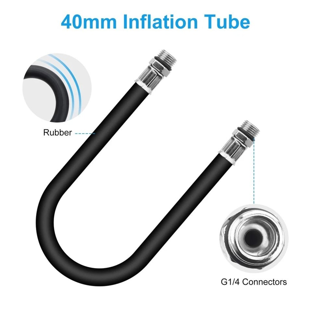 Tire Valve Extension Brass Closed Ball Air Chuck NPT Inflation Tube Universal Adapter For Air Compr