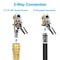 Tire Valve Extension Brass Closed Ball Air Chuck NPT Inflation Tube Universal Adapter For Air Compr