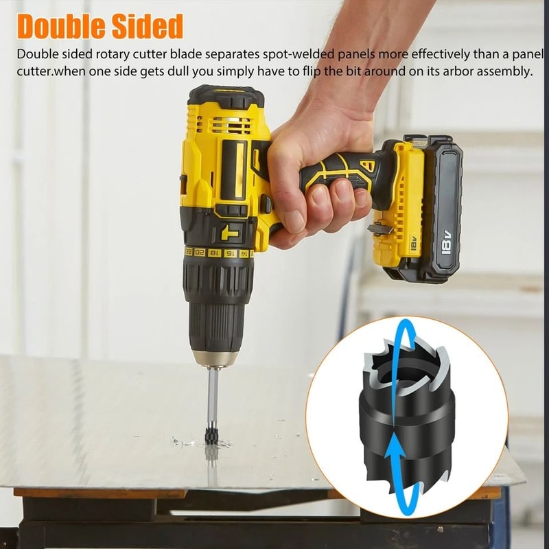 DoubleSided Spot Weld Cutter HSS Drill Bit Remover Tool Piece Kit Weld Tool For Stainless Steel Iro