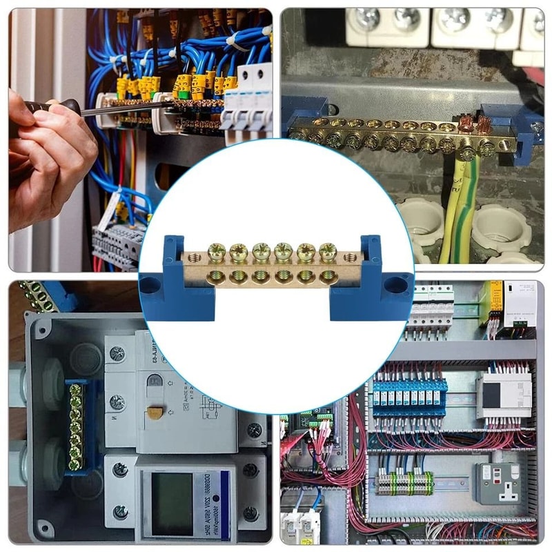 Terminal Block Power Distribution Bus Bar Screw For Marine Boat Car Battery Wiring 5