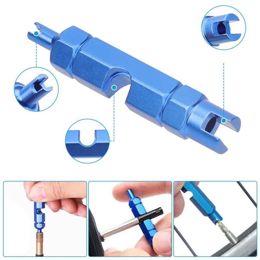 Quick Change Car Tire Valve Replacement Tool Kit Valve Core Tool For Cars Trucks Motorcycles And Mo 2