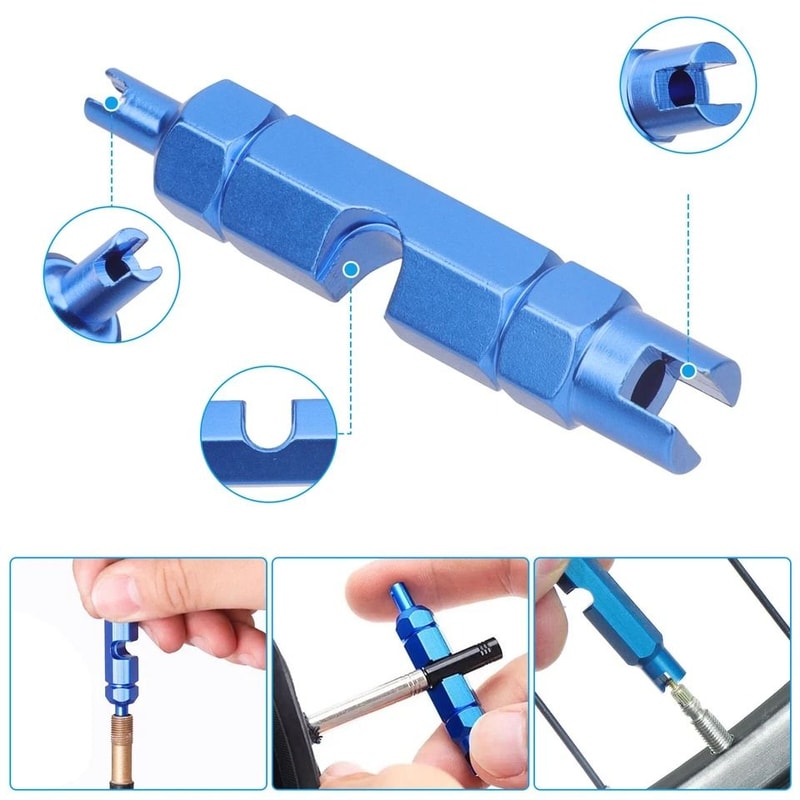 Quick Change Car Tire Valve Replacement Tool Kit Valve Core Tool For Cars Trucks Motorcycles And Mo 2