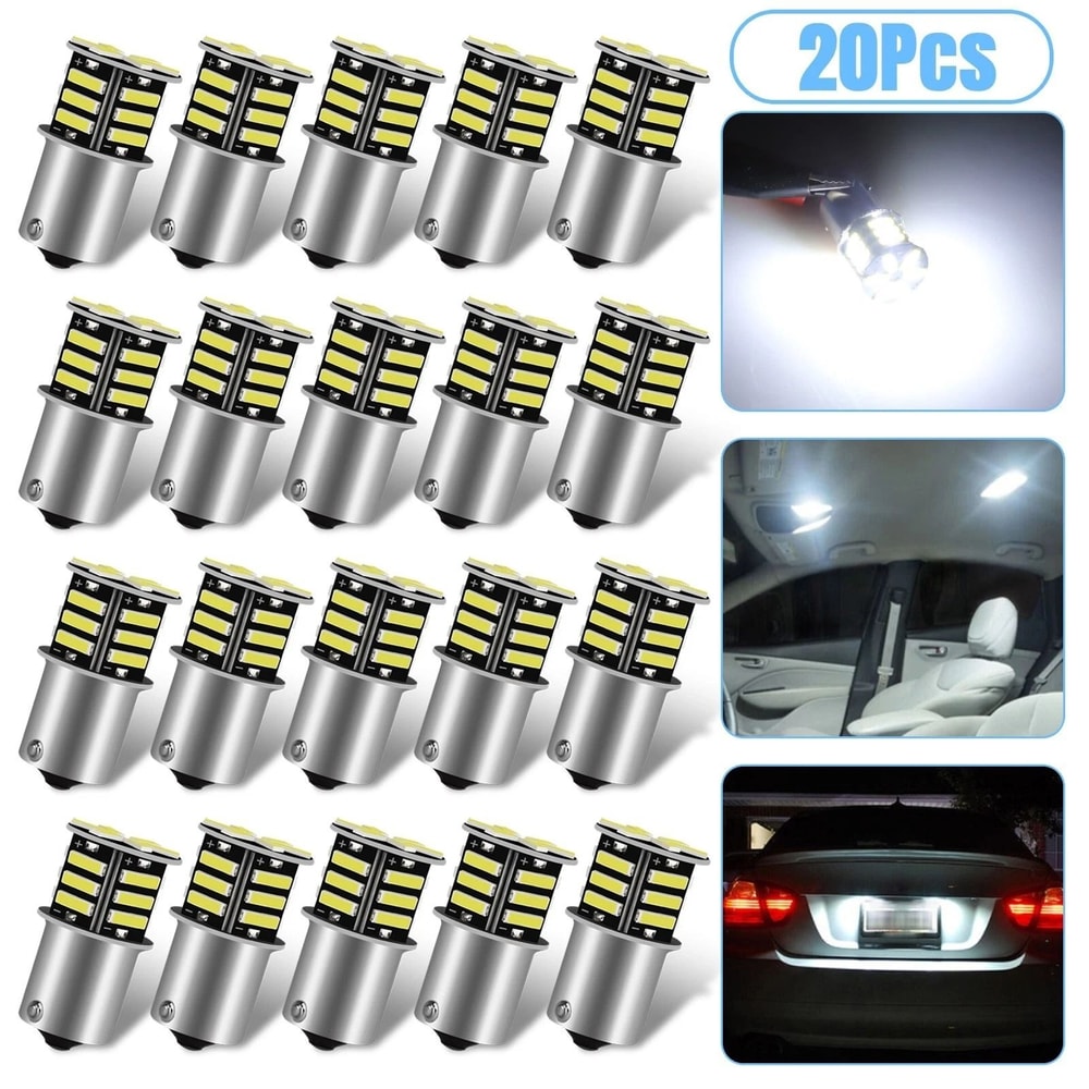 LED Bulbs For RV Camper Trailer Boat Tail Lights Brake SMD Pure White Interior Lighting 7