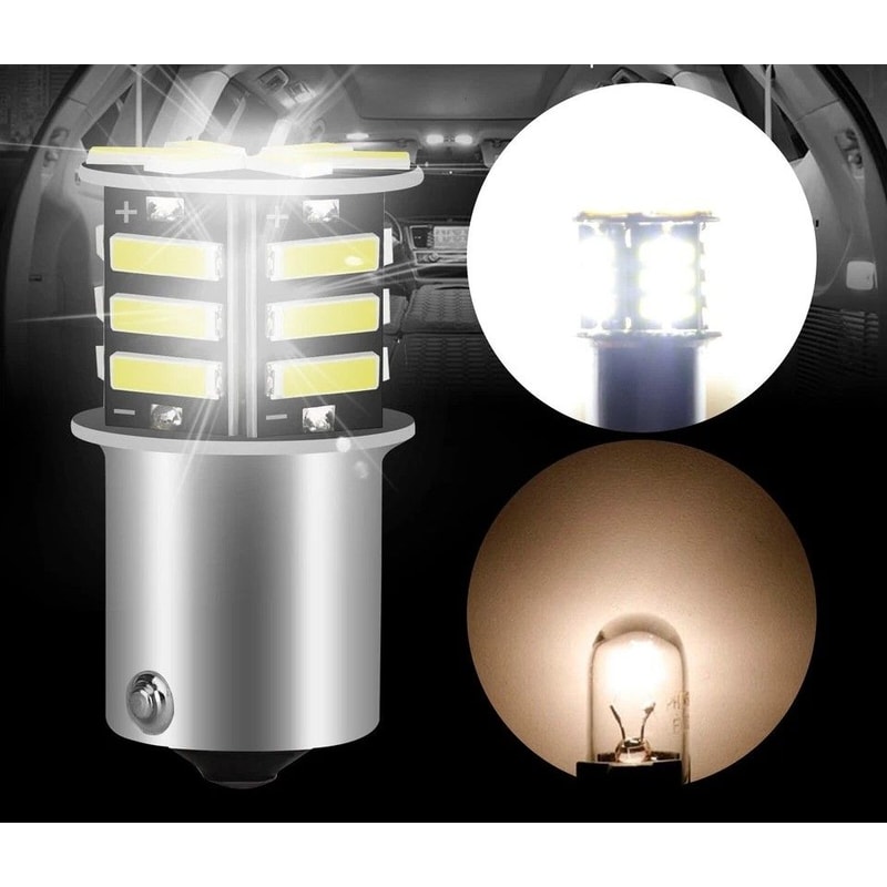 LED Bulbs For RV Camper Trailer Boat Tail Lights Brake SMD Pure White Interior Lighting 0