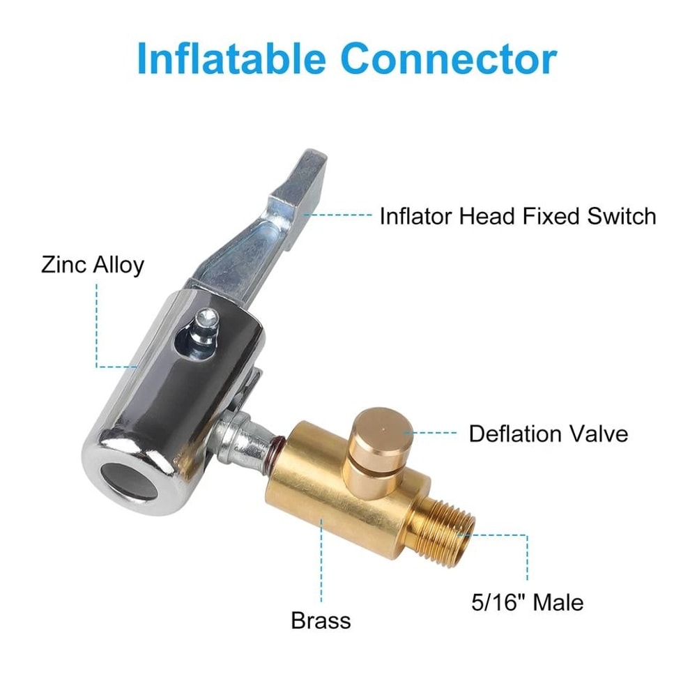 Tire Valve Extension Kit With Hose Angles Schrader Valve Adapters For Car Bike RV Trailer 2