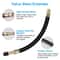 Tire Valve Extension Kit With Hose Angles Schrader Valve Adapters For Car Bike RV Trailer 3