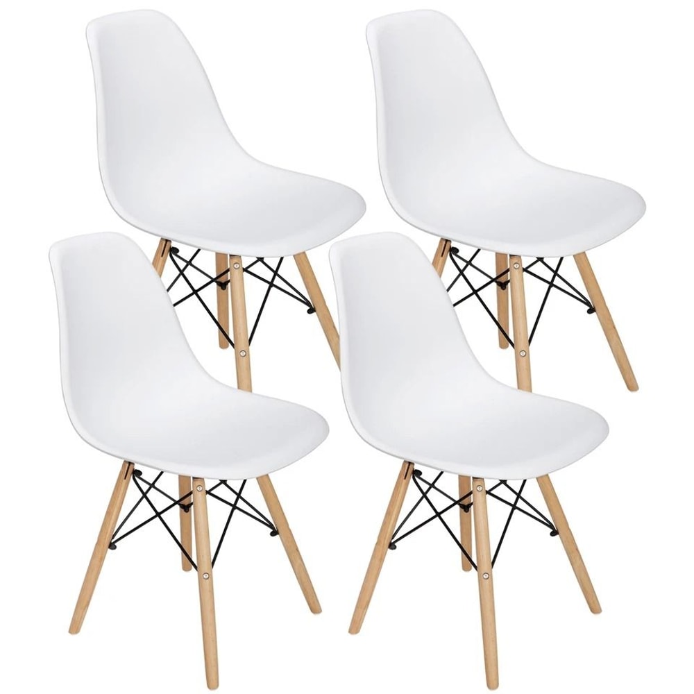 Mid Century Modern Dining Chairs For Bar And Restaurant Plastic Seat HighQuality Living Room Chairs 3
