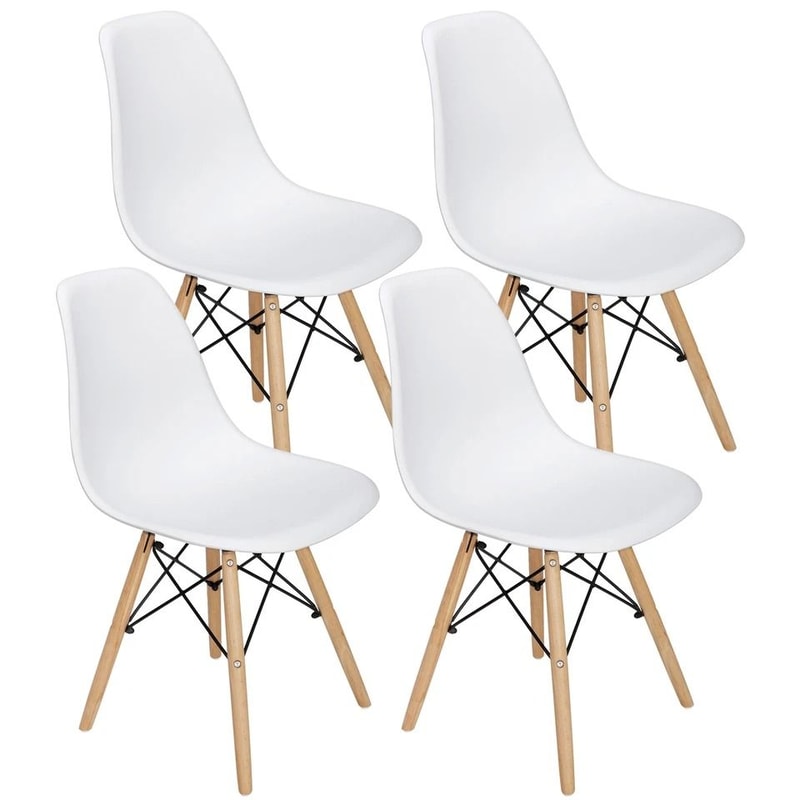Mid Century Modern Dining Chairs For Bar And Restaurant Plastic Seat HighQuality Living Room Chairs 3