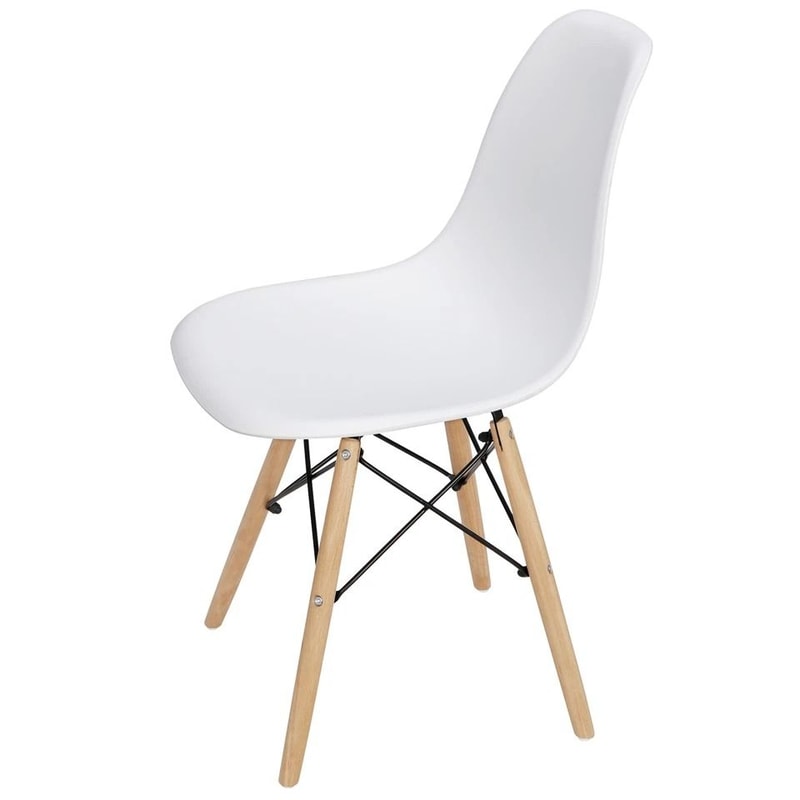 Mid Century Modern Dining Chairs For Bar And Restaurant Plastic Seat HighQuality Living Room Chairs 4