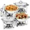 Stainless Steel Quart Chafing Dish Durable Buffet Catering Tray Mirror Finish Alcohol Furnace Perfe 0
