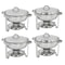 Stainless Steel Quart Chafing Dish Durable Buffet Catering Tray Mirror Finish Alcohol Furnace Perfe 9