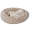 Relaxing Flexible Diameter Dog Bed Cozy Fluffy Warming Pet Bed Soft Faux Fur For Head And Neck Supp 7