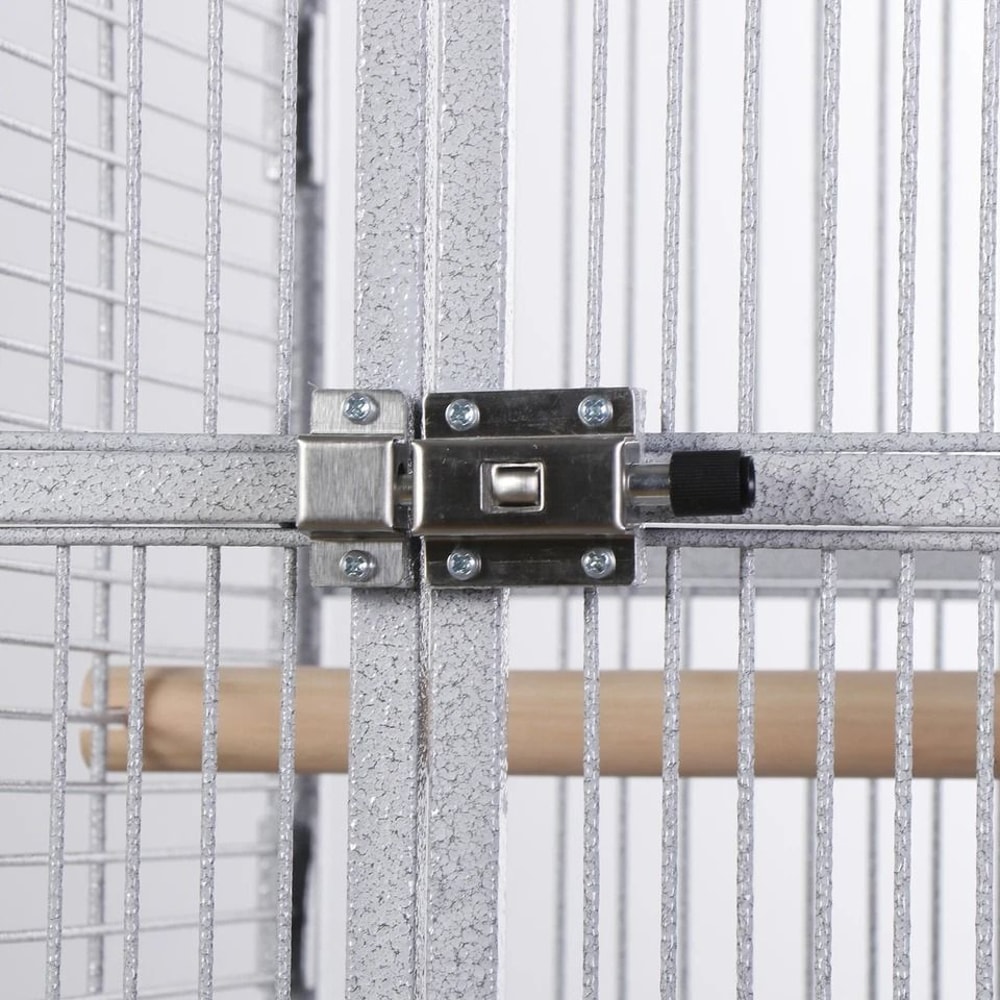 Playtop Parrot Cage Durable NonToxic Coated Steel Spacious Design With Ladder And Perches Removable 10