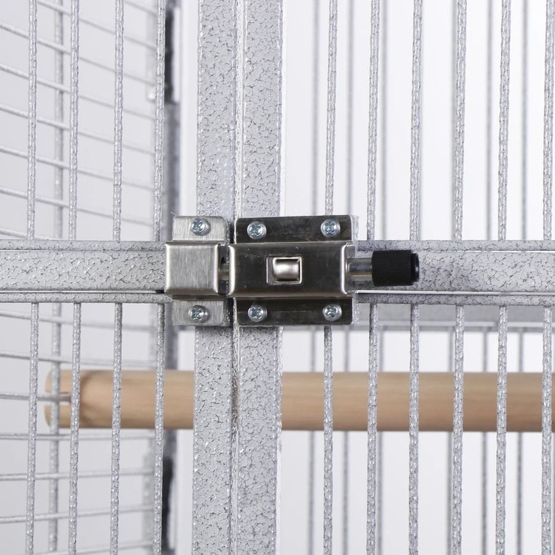 Playtop Parrot Cage Durable NonToxic Coated Steel Spacious Design With Ladder And Perches Removable 10