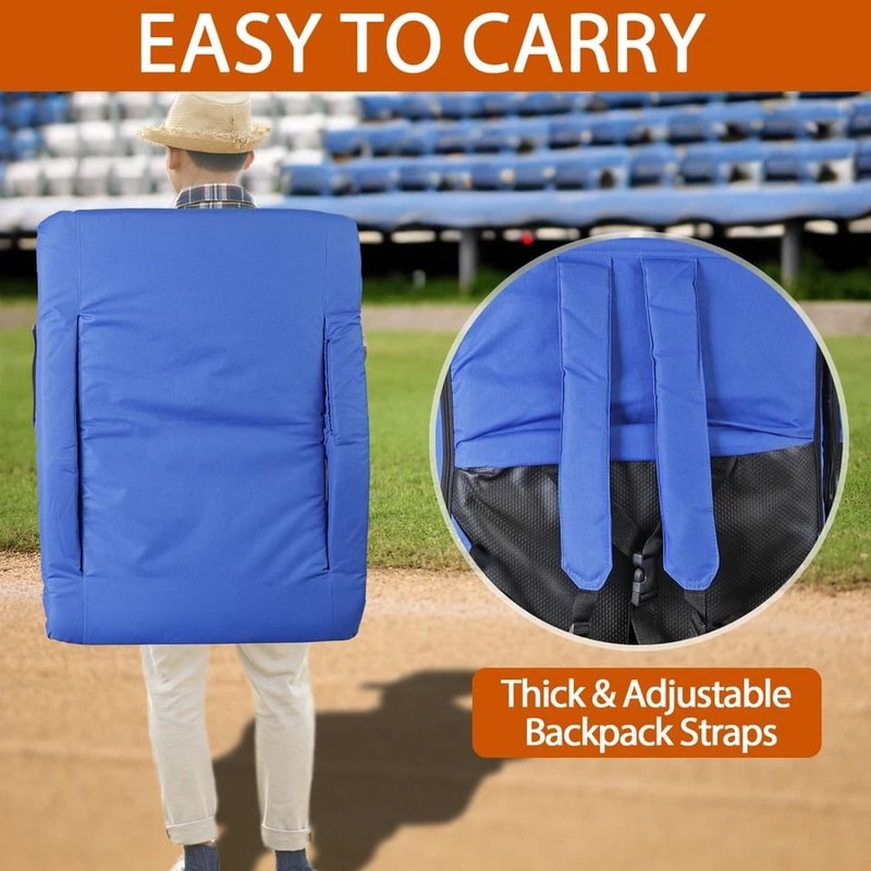 Comfortable Wide Stadium Seat For Bleachers With Pockets And Antislip Base Adjustable Reclining Cha 6