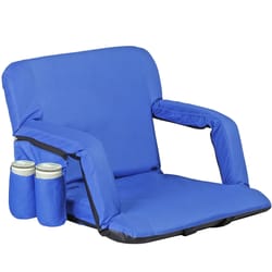 comfortable wide stadium seat for bleachers with pockets and anti-slip base, adjustable reclining chair for sporting