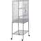 Spacious Parrot Finch Macaw Cage With Feeding Bowls Rollable Stand Removable Tray And Sturdy Metal