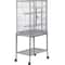 Spacious Parrot Finch Macaw Cage With Feeding Bowls Rollable Stand Removable Tray And Sturdy Metal