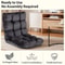 Adjustable Folding Floor Gaming Chair Black Lounger Sofa Recliner Bed Couch Lazy Seat For Comfortab 2