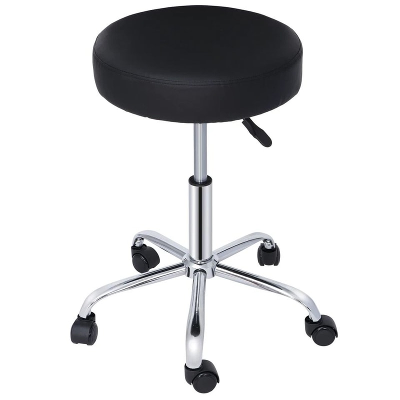 Spa Stool With Adjustable Height Swivel Chair For Salon Thick Padded Hydraulic Chair Compact Design 2