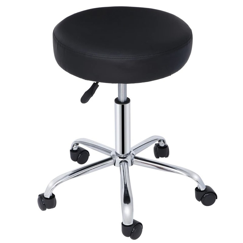 Spa Stool With Adjustable Height Swivel Chair For Salon Thick Padded Hydraulic Chair Compact Design 3