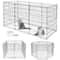 Pet Playpen Crate Panels Dog Playpen Exercise Portable Kennel Cage For Pets Metal Fence For Dogs Ra 3