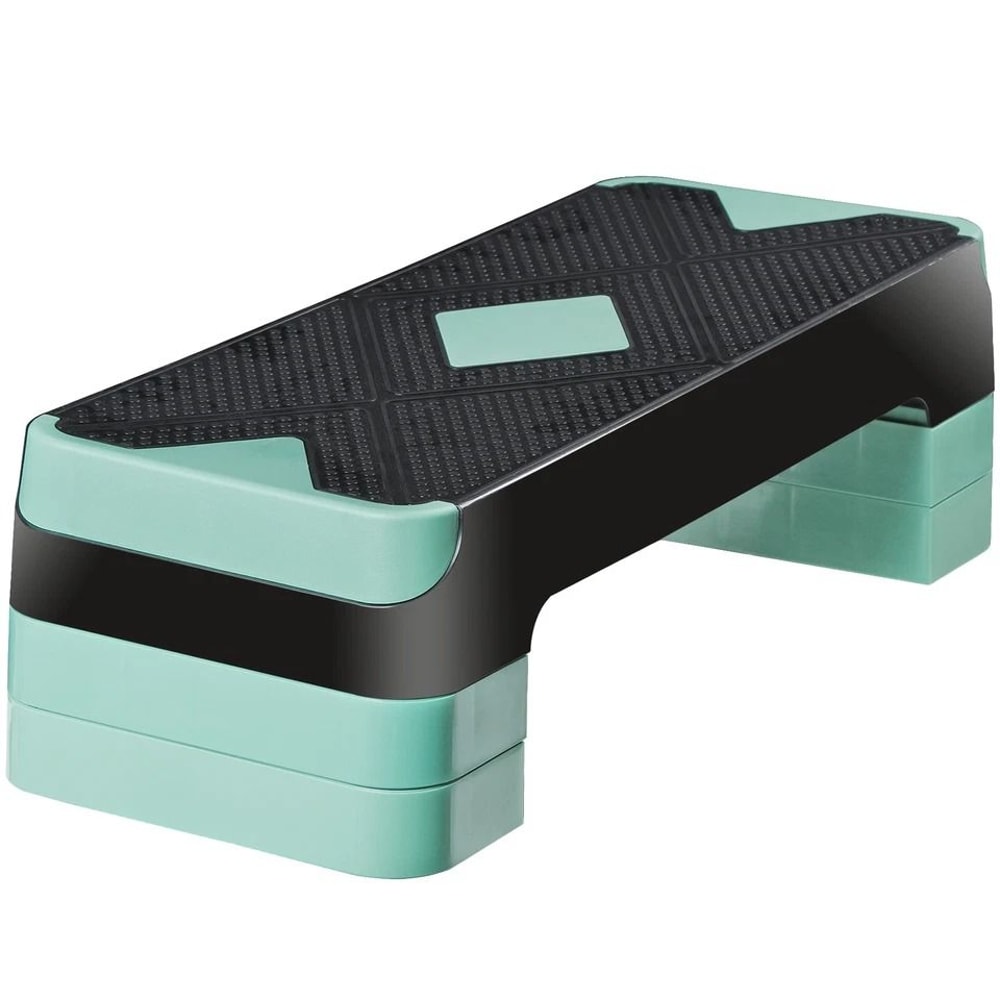 Adjustable Height Aerobic Step Platform With Risers NonSlip Stepper For Gym Muscle Exercise Toning 11