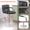 Adjustable Bar Stools With Back And Arms PU Leather Chairs For Kitchen Dining Office 3