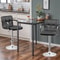 Adjustable Bar Stools With Back And Arms PU Leather Chairs For Kitchen Dining Office 9